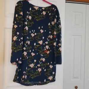 Dogwoods & Cardinals Shift Dress